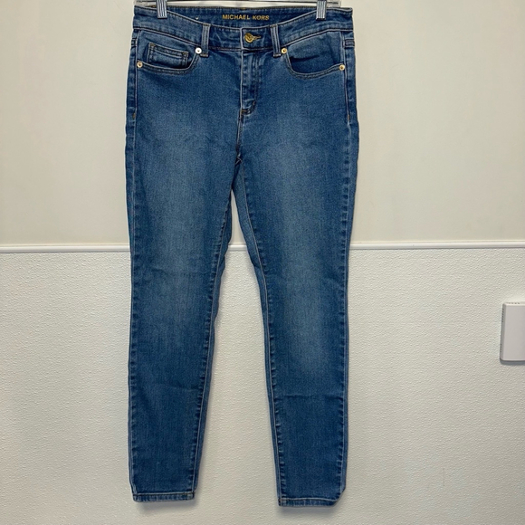 Women's Michael Kors Jeans Blue Denim Size 4 medium Wash - Picture 1 of 14